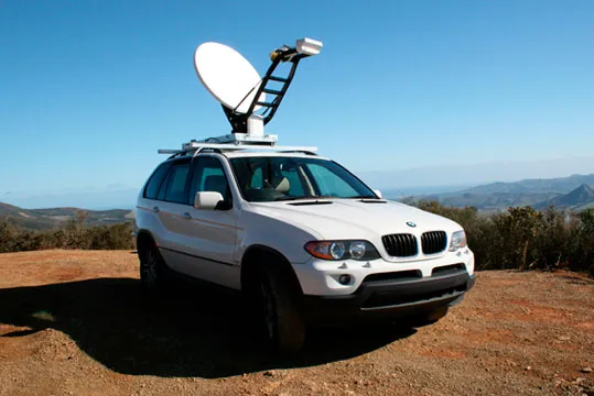 Передвижная спутниковая связь на земле